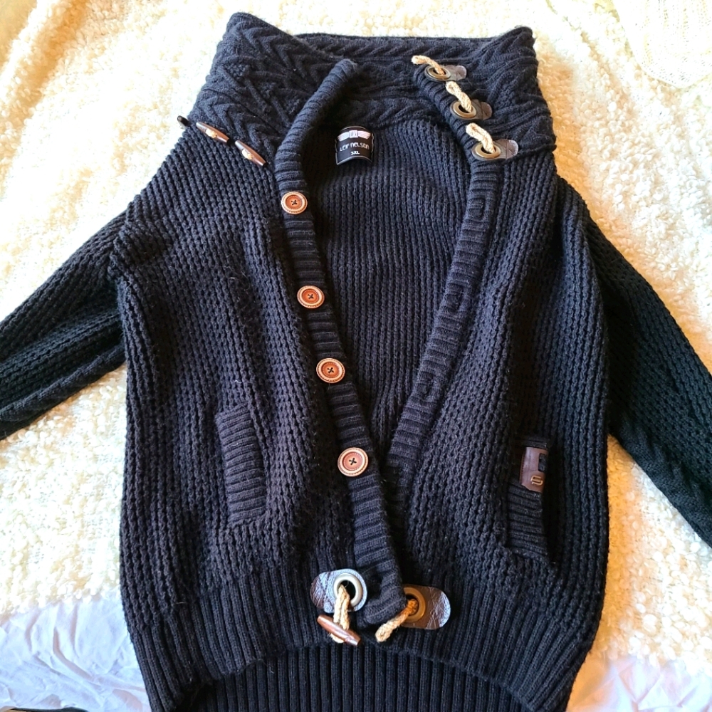 Leif Nelson Button Sweater Size Men's 3XL